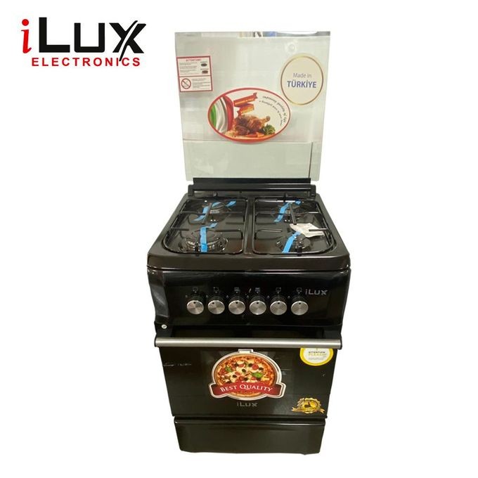 Ilux Cuisinière – Gaz 4 Feux